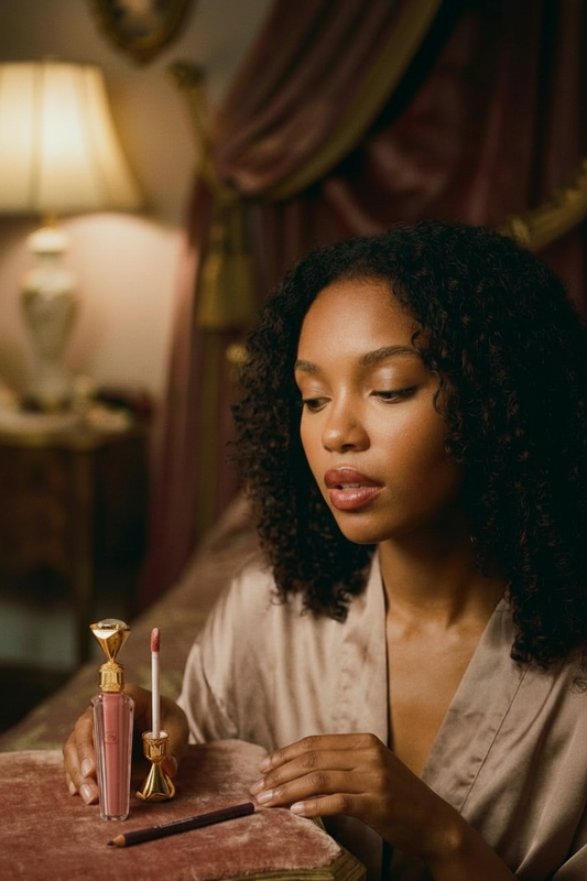 THE VELVET CREAM DUO  – High Shine, Non-Sticky Gloss + Precision Liner”