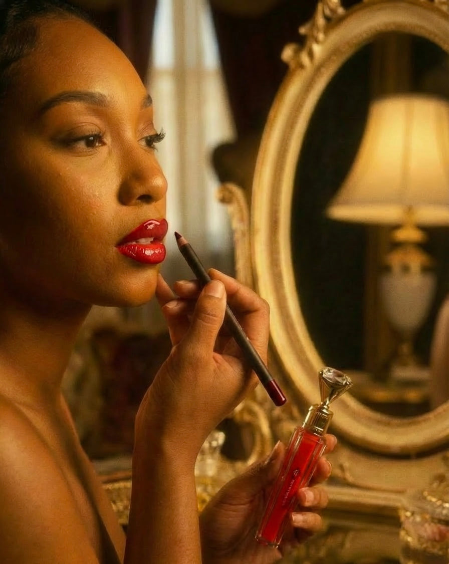 EMBER TWILIGHT DUO  – High Shine, Non-Sticky Gloss + Precision Liner”