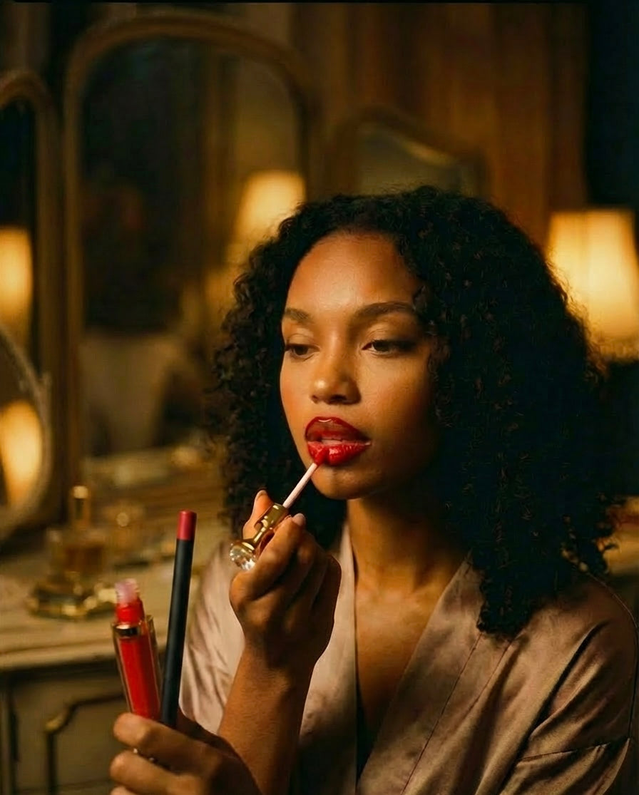 CHERRY REBEL DUO  – High Shine, Non-Sticky Gloss + Precision Liner”